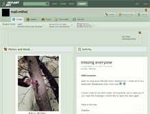 Tablet Screenshot of mali-mthel.deviantart.com