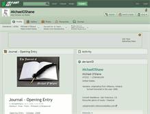 Tablet Screenshot of michaeloshane.deviantart.com
