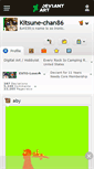 Mobile Screenshot of kitsune-chan86.deviantart.com