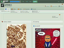 Tablet Screenshot of antoine-x.deviantart.com