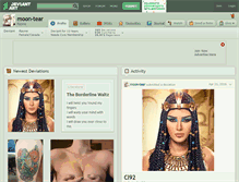 Tablet Screenshot of moon-tear.deviantart.com