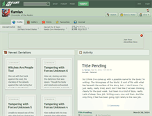 Tablet Screenshot of flamian.deviantart.com