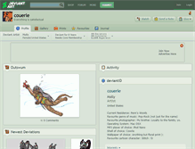 Tablet Screenshot of couerle.deviantart.com