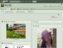 Tablet Screenshot of kazuwacky.deviantart.com