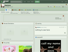 Tablet Screenshot of mantore.deviantart.com