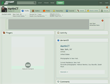 Tablet Screenshot of martinct.deviantart.com