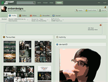Tablet Screenshot of emberdesigns.deviantart.com