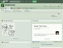 Tablet Screenshot of karkatbucketplz.deviantart.com