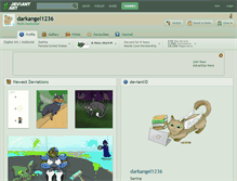 Tablet Screenshot of darkangel1236.deviantart.com