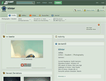 Tablet Screenshot of klinter.deviantart.com