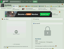 Tablet Screenshot of myndzeye.deviantart.com