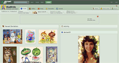 Desktop Screenshot of bluebirdie.deviantart.com
