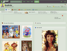 Tablet Screenshot of bluebirdie.deviantart.com