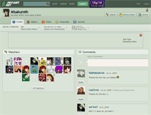 Tablet Screenshot of misakuroth.deviantart.com