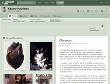 Tablet Screenshot of kitsune-hoshiyoru.deviantart.com