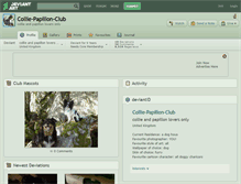 Tablet Screenshot of collie-papillon-club.deviantart.com