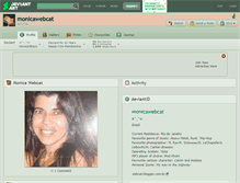 Tablet Screenshot of monicawebcat.deviantart.com