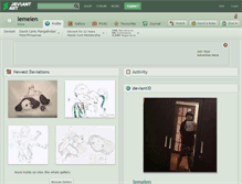 Tablet Screenshot of lemelen.deviantart.com