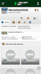 Mobile Screenshot of newschool2626.deviantart.com