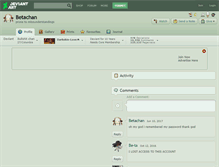 Tablet Screenshot of betachan.deviantart.com