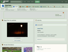 Tablet Screenshot of mee-boo.deviantart.com