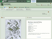 Tablet Screenshot of doubledigits.deviantart.com