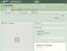 Tablet Screenshot of homoshiroi.deviantart.com