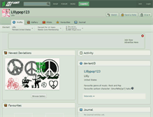 Tablet Screenshot of lillypop123.deviantart.com