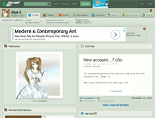 Tablet Screenshot of aiya-x.deviantart.com