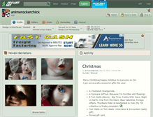 Tablet Screenshot of animerockerchick.deviantart.com