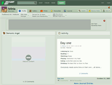 Tablet Screenshot of felinia.deviantart.com