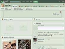 Tablet Screenshot of kometae.deviantart.com