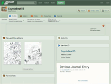 Tablet Screenshot of coyotebeat55.deviantart.com