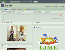 Tablet Screenshot of lime-apple.deviantart.com