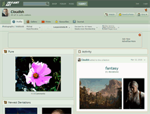 Tablet Screenshot of cloudish.deviantart.com