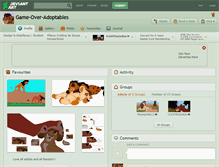 Tablet Screenshot of game-over-adoptables.deviantart.com