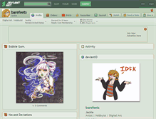 Tablet Screenshot of barefeets.deviantart.com