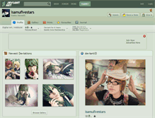 Tablet Screenshot of isamufivestars.deviantart.com