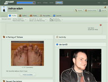 Tablet Screenshot of joshua-adam.deviantart.com