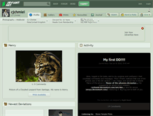 Tablet Screenshot of cjchmiel.deviantart.com