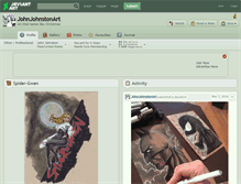 Tablet Screenshot of johnjohnstonart.deviantart.com