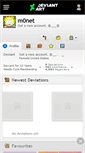 Mobile Screenshot of m0net.deviantart.com