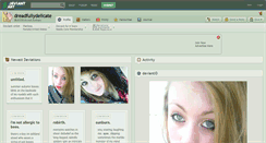 Desktop Screenshot of dreadfullydelicate.deviantart.com