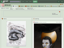 Tablet Screenshot of jenna-aw.deviantart.com