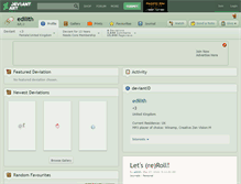 Tablet Screenshot of edilith.deviantart.com