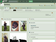 Tablet Screenshot of markehed.deviantart.com