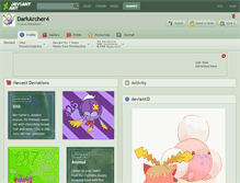 Tablet Screenshot of darkarcher4.deviantart.com