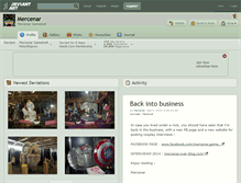 Tablet Screenshot of mercenar.deviantart.com