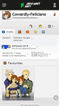 Mobile Screenshot of cowardly-feliciano.deviantart.com