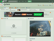Tablet Screenshot of fourlizards.deviantart.com